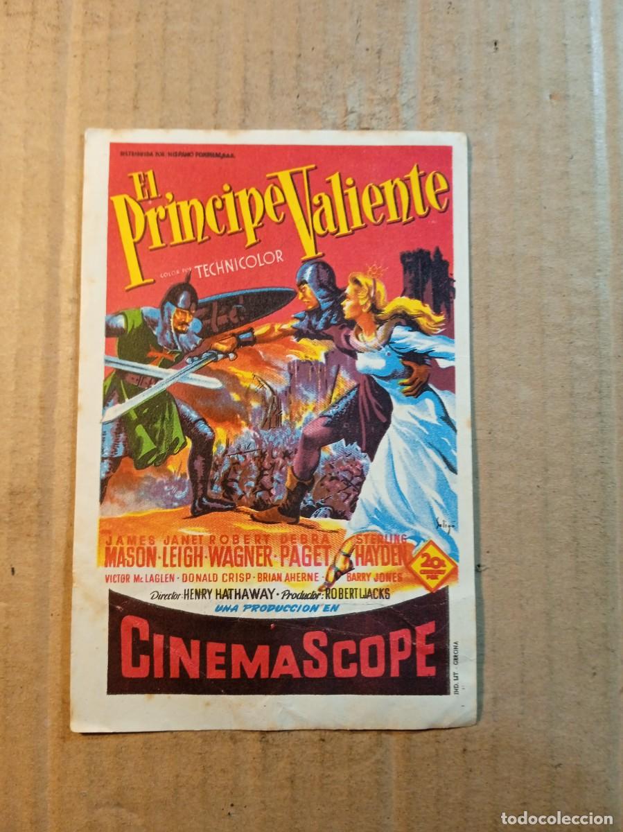 Cine: FOLLETO DE MANO CON PUBLICIDAD EL PRINCIPE VALIENTE