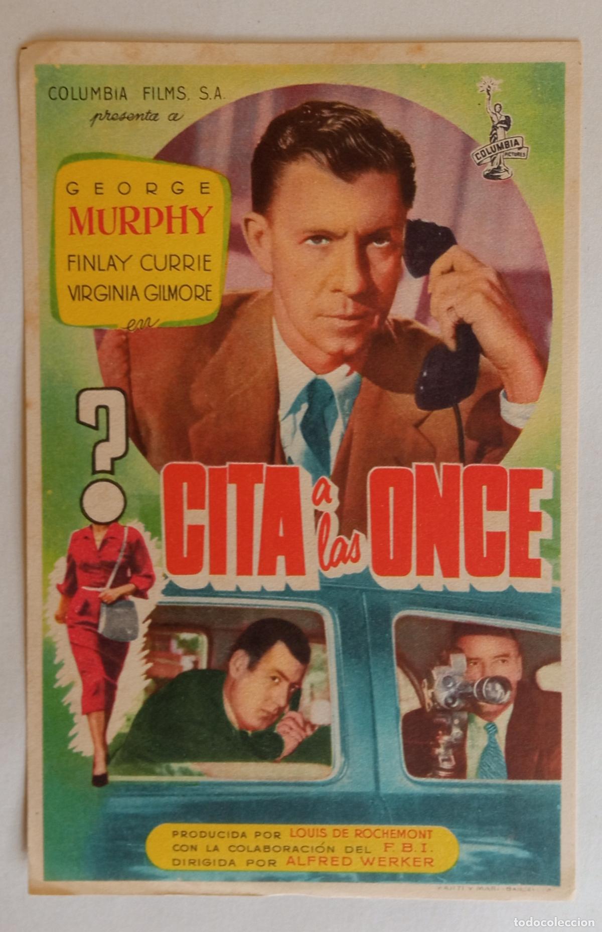 Cine: PROGRAMA DE CINE. GEORGE MURPHY. CITA A LAS ONCE