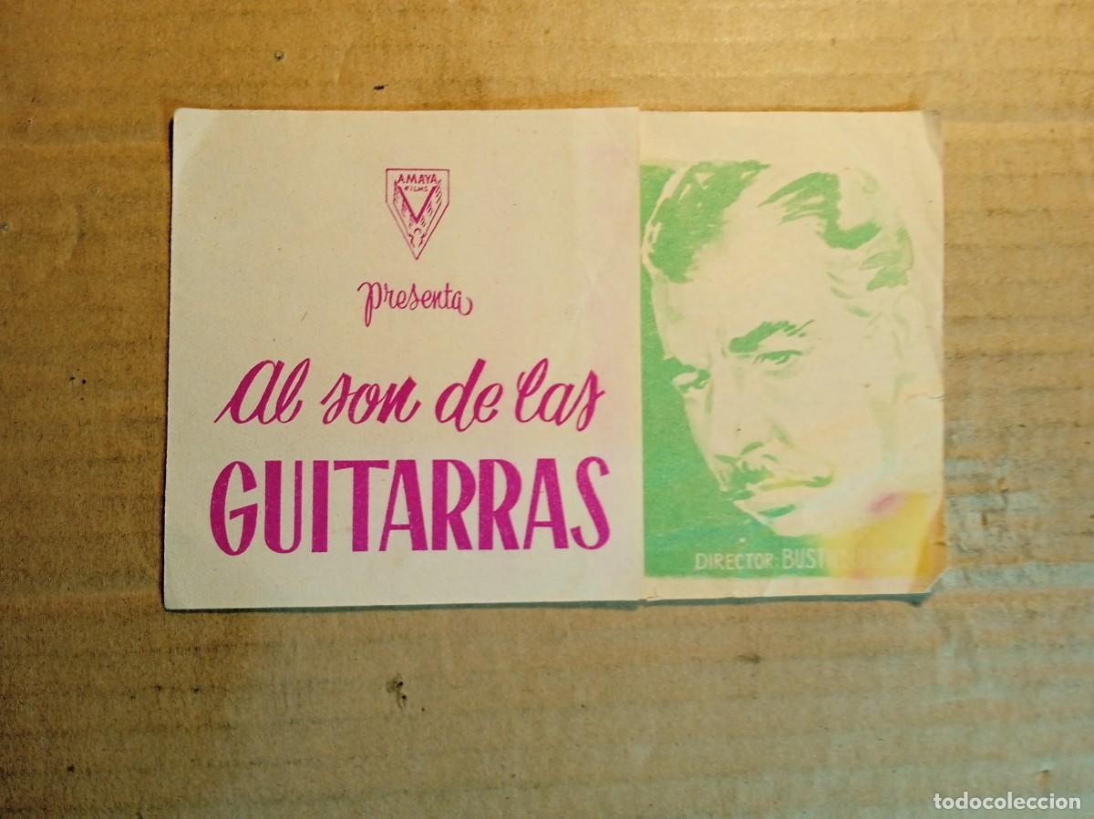 Cine: FOLLETO DE MANO DOBLE SIN PUBLICIDAD AL SON DE LAS GUITARRAS