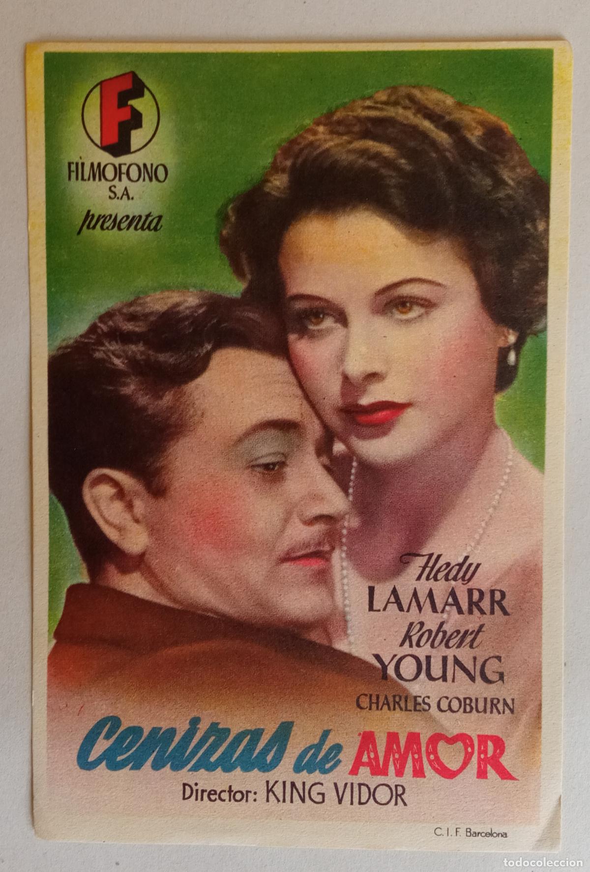 Cine: PROGRAMA DE CINE. HEDY LAMARR. CENIZAS DE AMOR