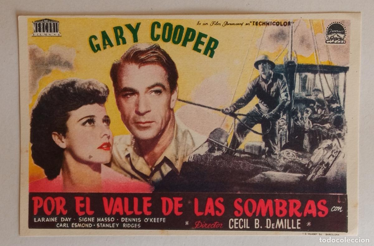 Cine: PROGRAMA DE CINE. GARY COOPER. POR EL VALLE DE LAS SOMBRAS