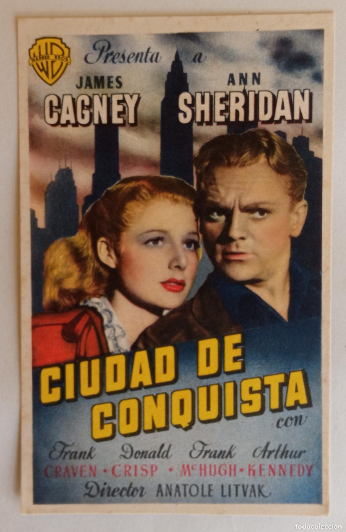 Cine: PROGRAMA DE CINE. JAMES CAGNEY. CIUDAD DE CONQUISTA
