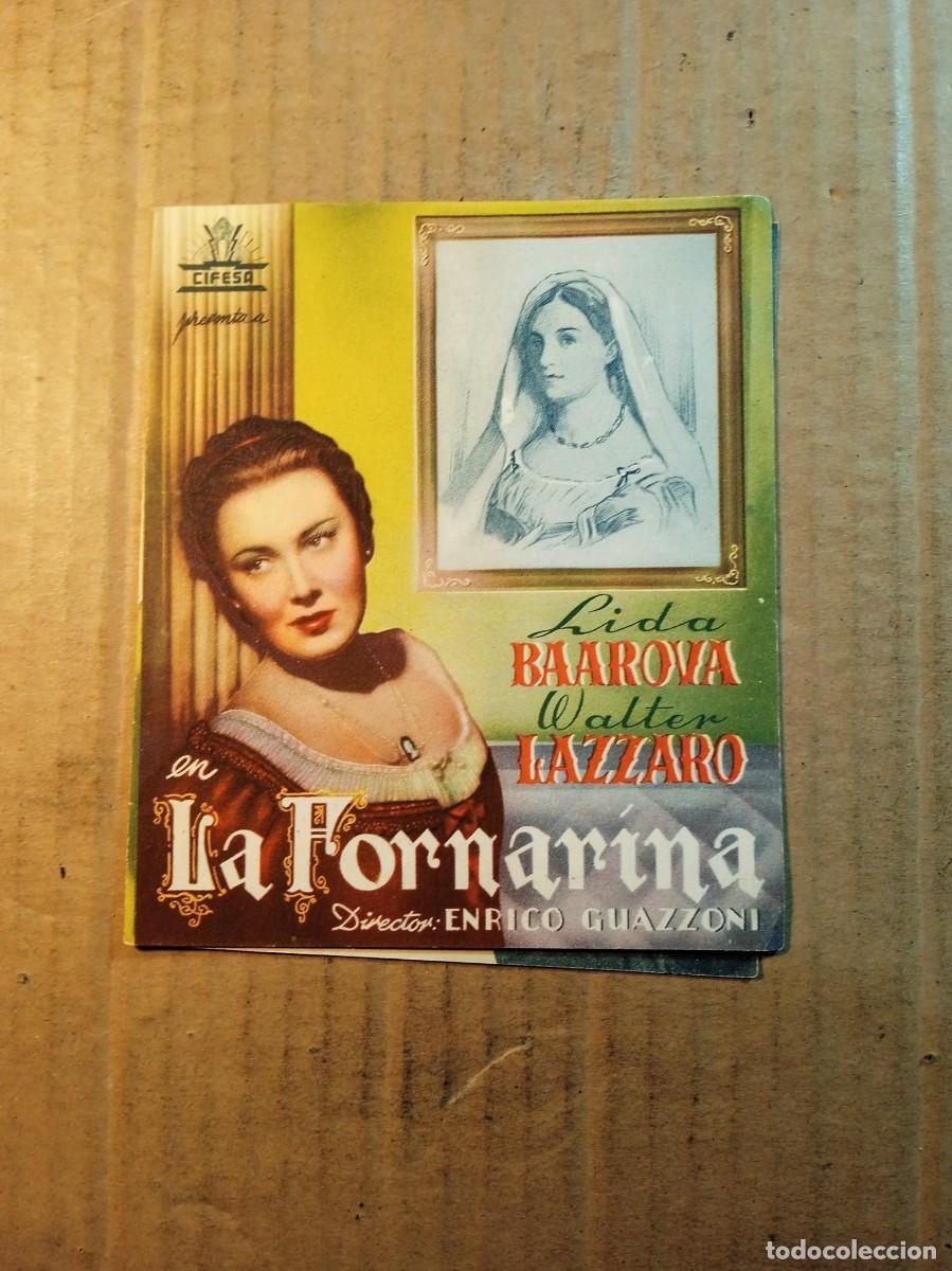 Cine: FOLLETO DE MANO DOBLE SIN PUBLICIDAD LA FORNARINA
