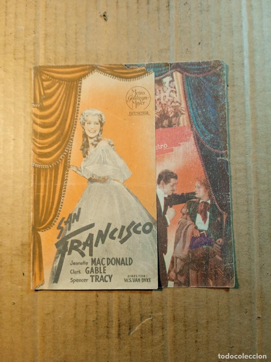 Cine: FOLLETO DE MANO DOBLE SIN PUBLICIDAD SAN FRANCISCO