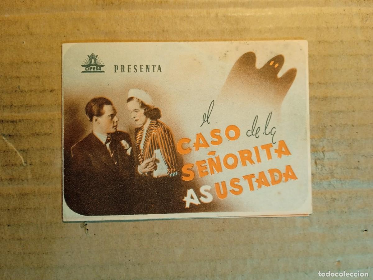 Cine: FOLLETO DE MANO DOBLE SIN PUBLICIDAD EL CASO DE LA SE&Ntilde;ORA ASUSTADA