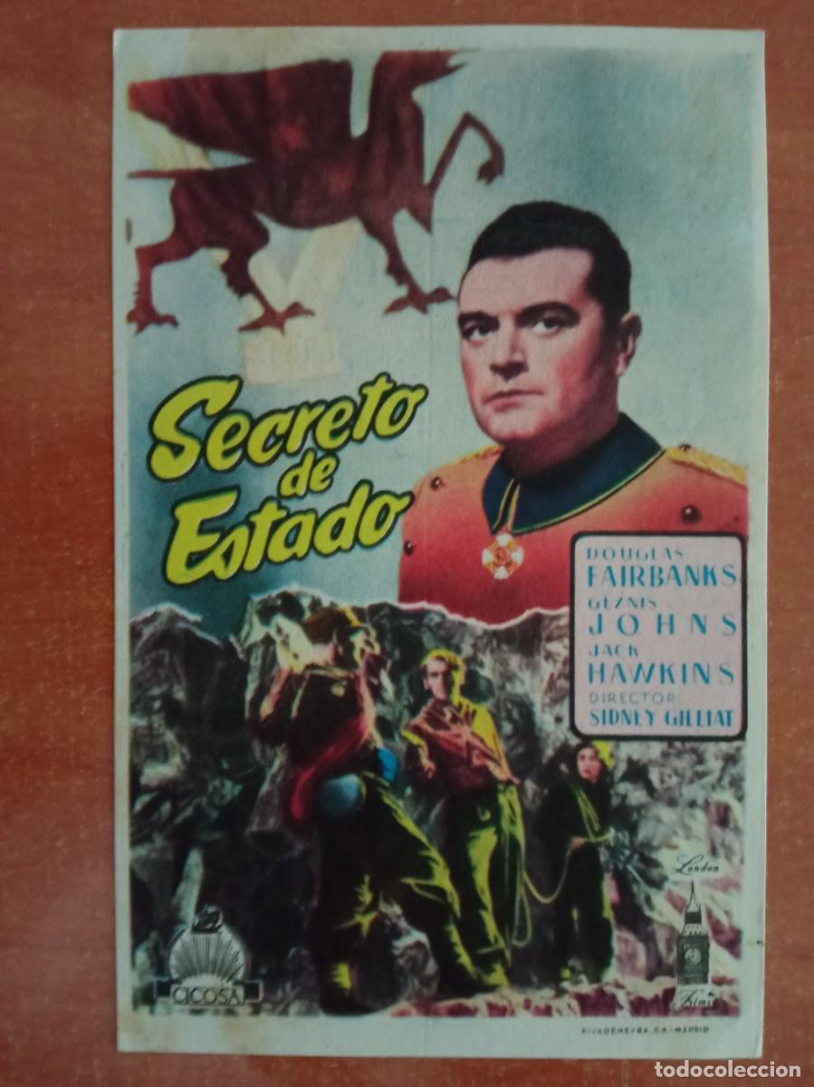 Cine: SECRETO DE ESTADO, DOUGLAS FAIRBANKS, CINES APOLO Y VALLS, TARRAGONA, FIESTAS DE LA CANDELA