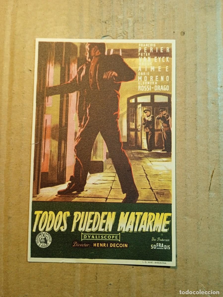 Cine: FOLLETO DE MANO CON PUBLICIDAD TODOS PUEDEN MATARME