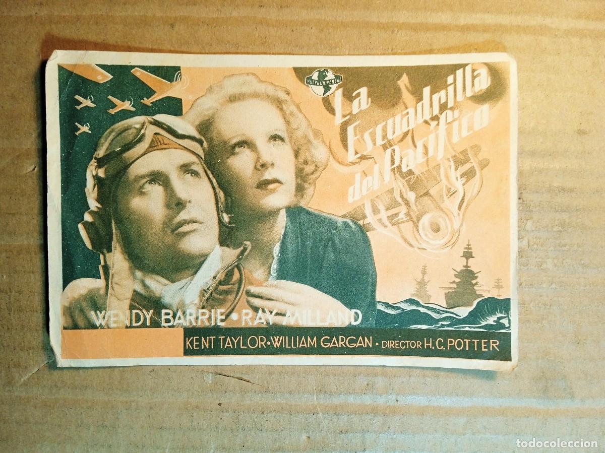 Cine: FOLLETO DE MANO CON PUBLICIDAD LA ESCUADRILLA DEL PACIFICO