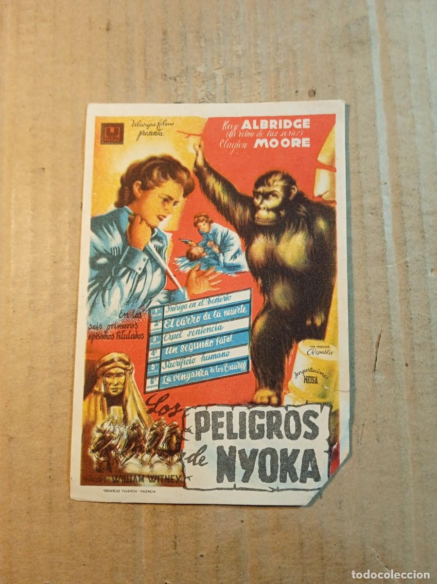 Cine: FOLLETO DE MANO CON PUBLICIDAD PELIGROS DE NIOKA