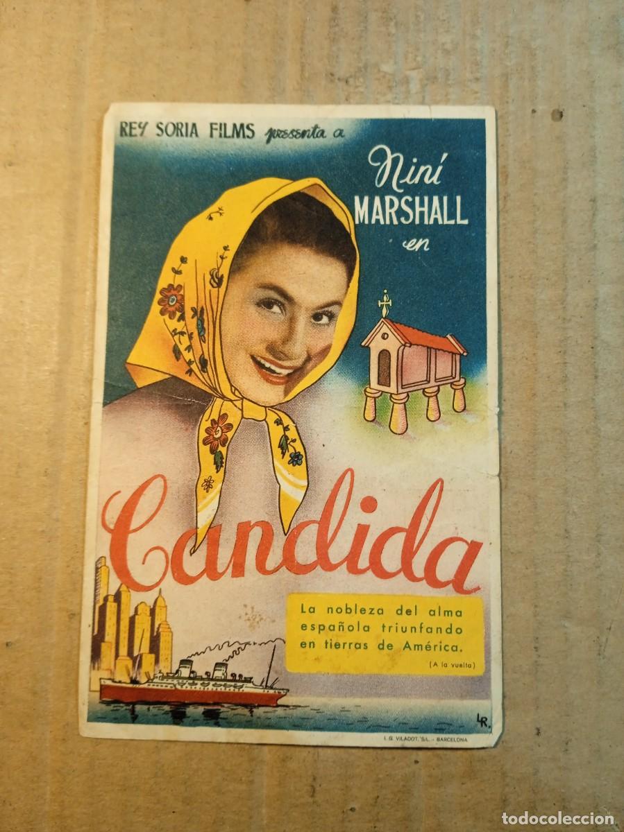 Cine: FOLLETO DE MANO CON PUBLICIDAD CANDIDA