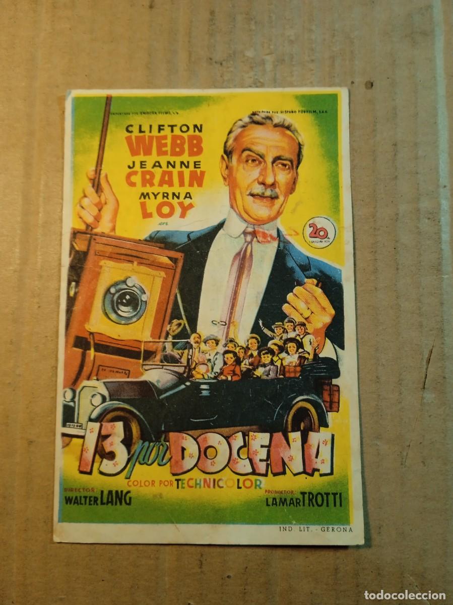 Cine: FOLLETO DE MANO CON PUBLICIDAD 13 POR DOCENA
