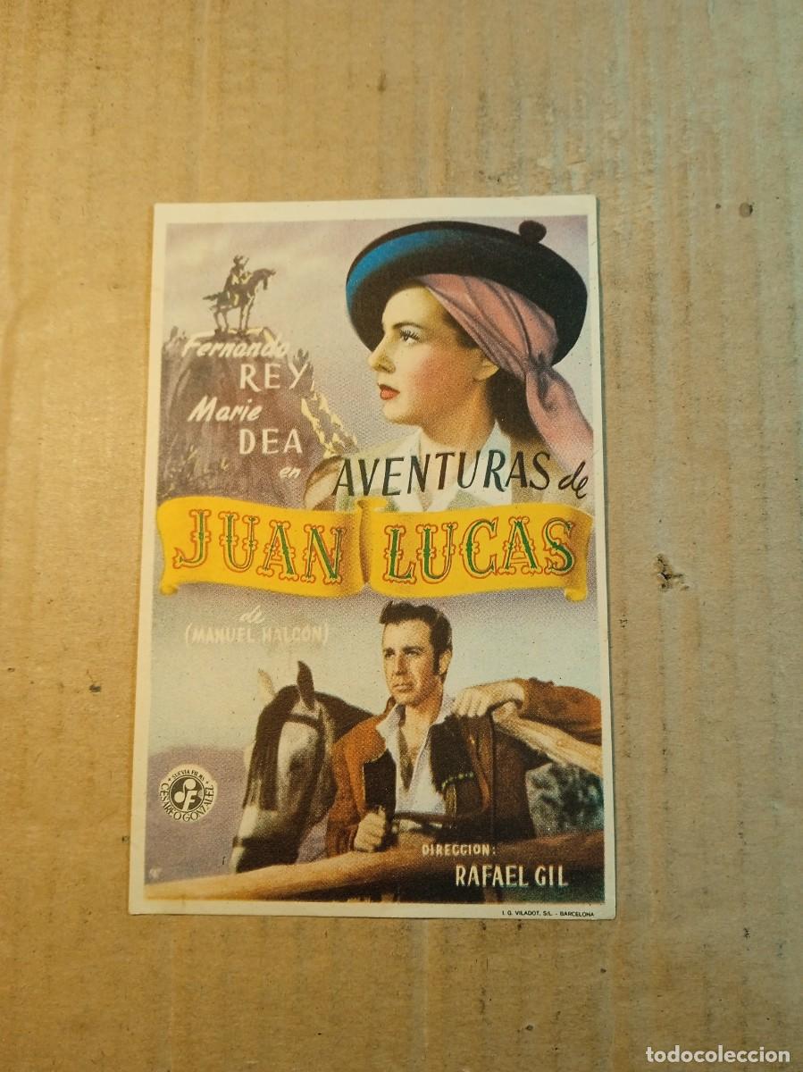 Cine: FOLLETO DE MANO CON PUBLICIDAD AVENTURAS DE JUAN DE LUCAS