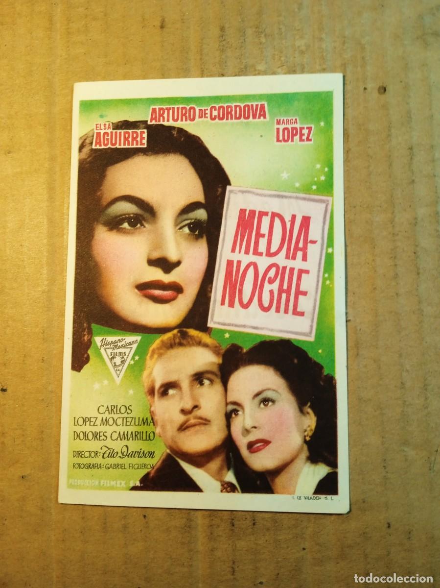 Cine: FOLLETO DE MANO CON PUBLICIDAD MEDIANOCHE