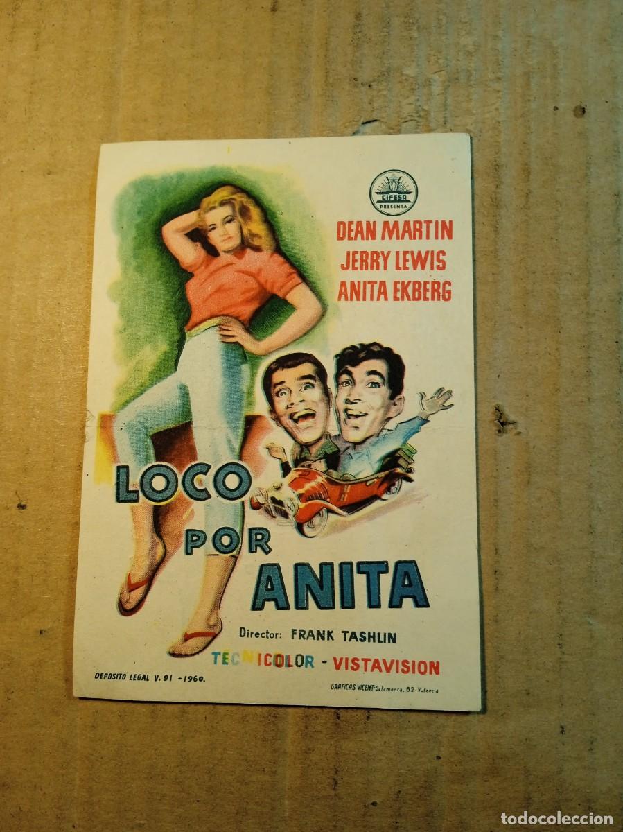 Cine: FOLLETO DE MANO CON PUBLICIDAD LOCO POR ANITA