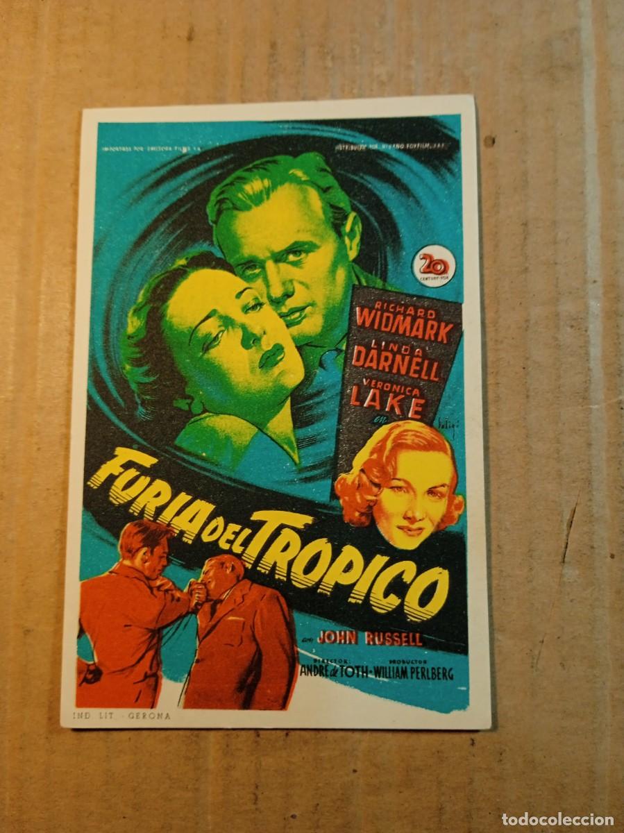 Cine: FOLLETO DE MANO CON PUBLICIDAD FURIA EN EL TROPICO