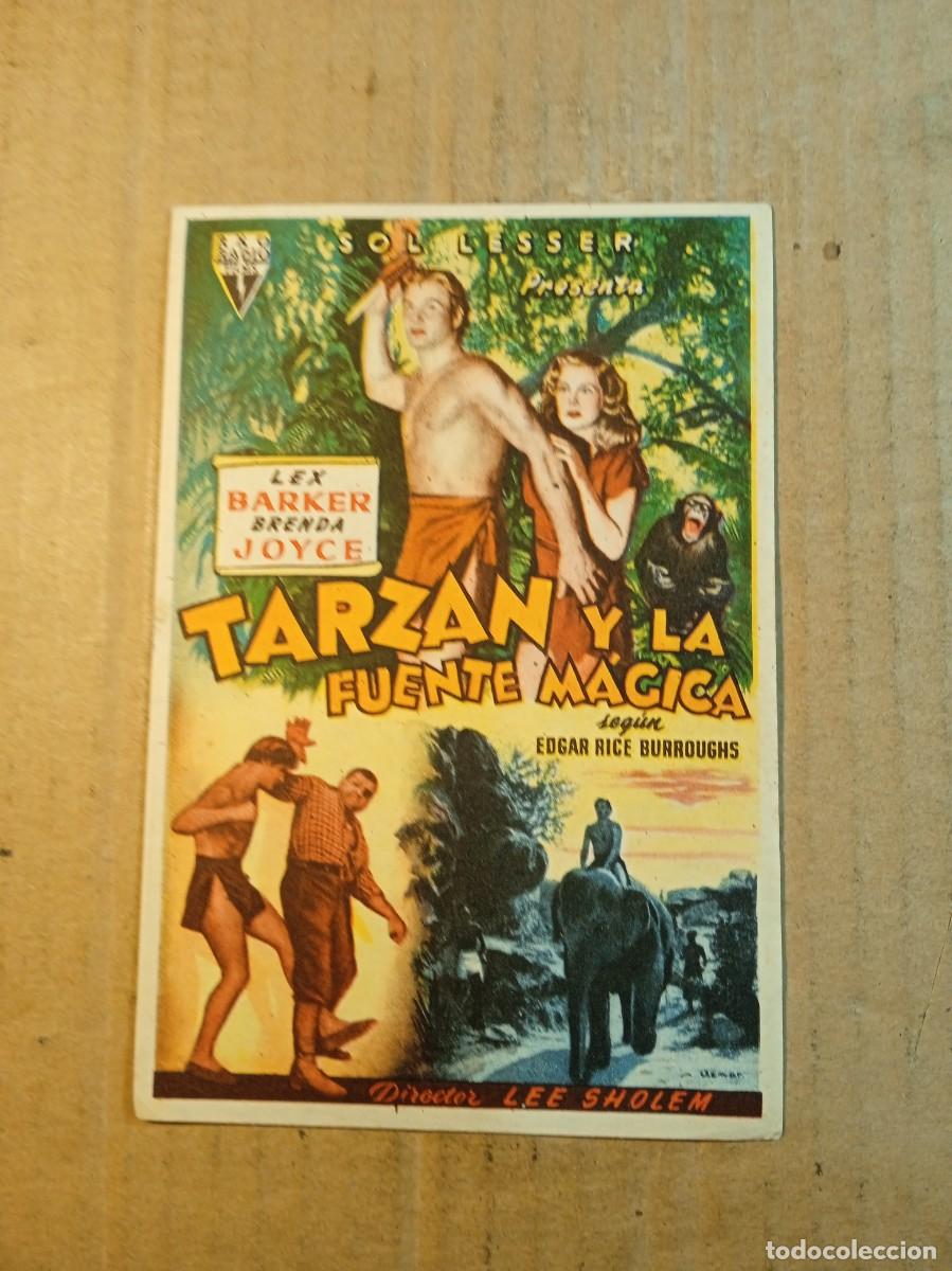 Cine: FOLLETO DE MANO CON PUBLICIDAD TARZAN Y LA FUENTE MAGICA