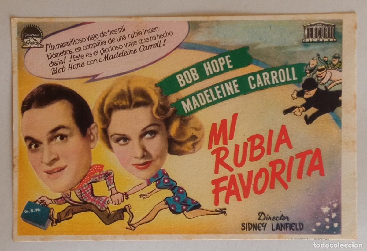 Cine: PROGRAMA DE CINE. BOB HOPE. MI RUBIA FAVORITA