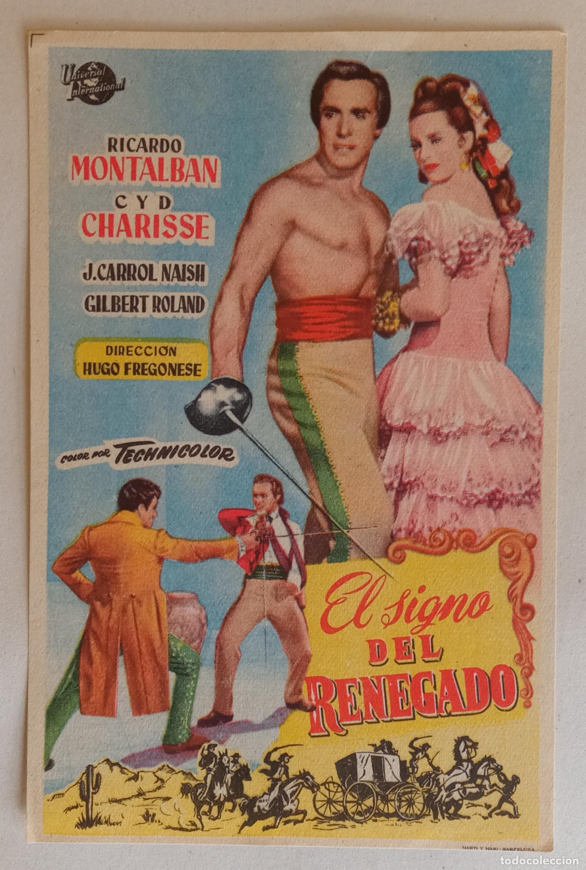 Cine: PROGRAMA DE CINE. RICARDO MONTALBAN. EL SIGNO DEL RENEGADO