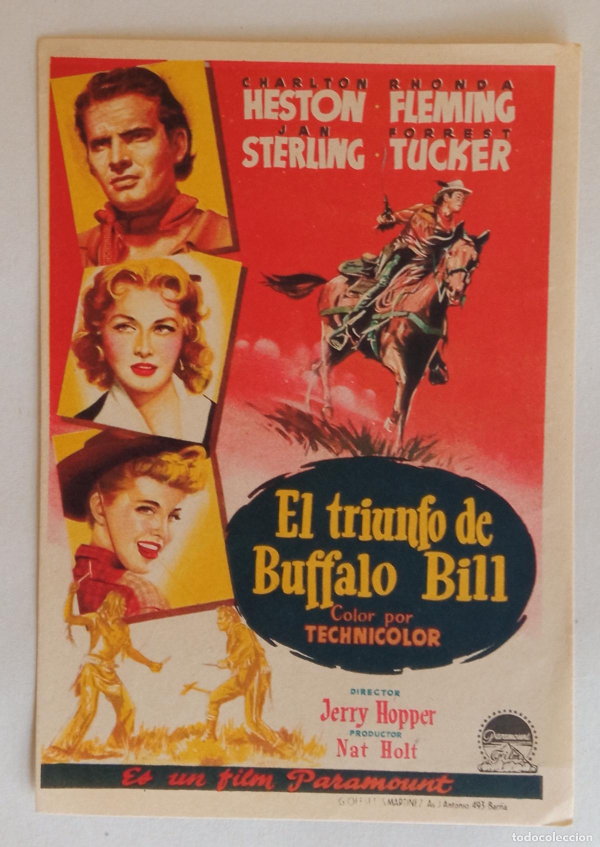 Cine: PROGRAMA DE CINE. CHARLTON HESTON. EL TRIUNFO DE BUFFALO BILL