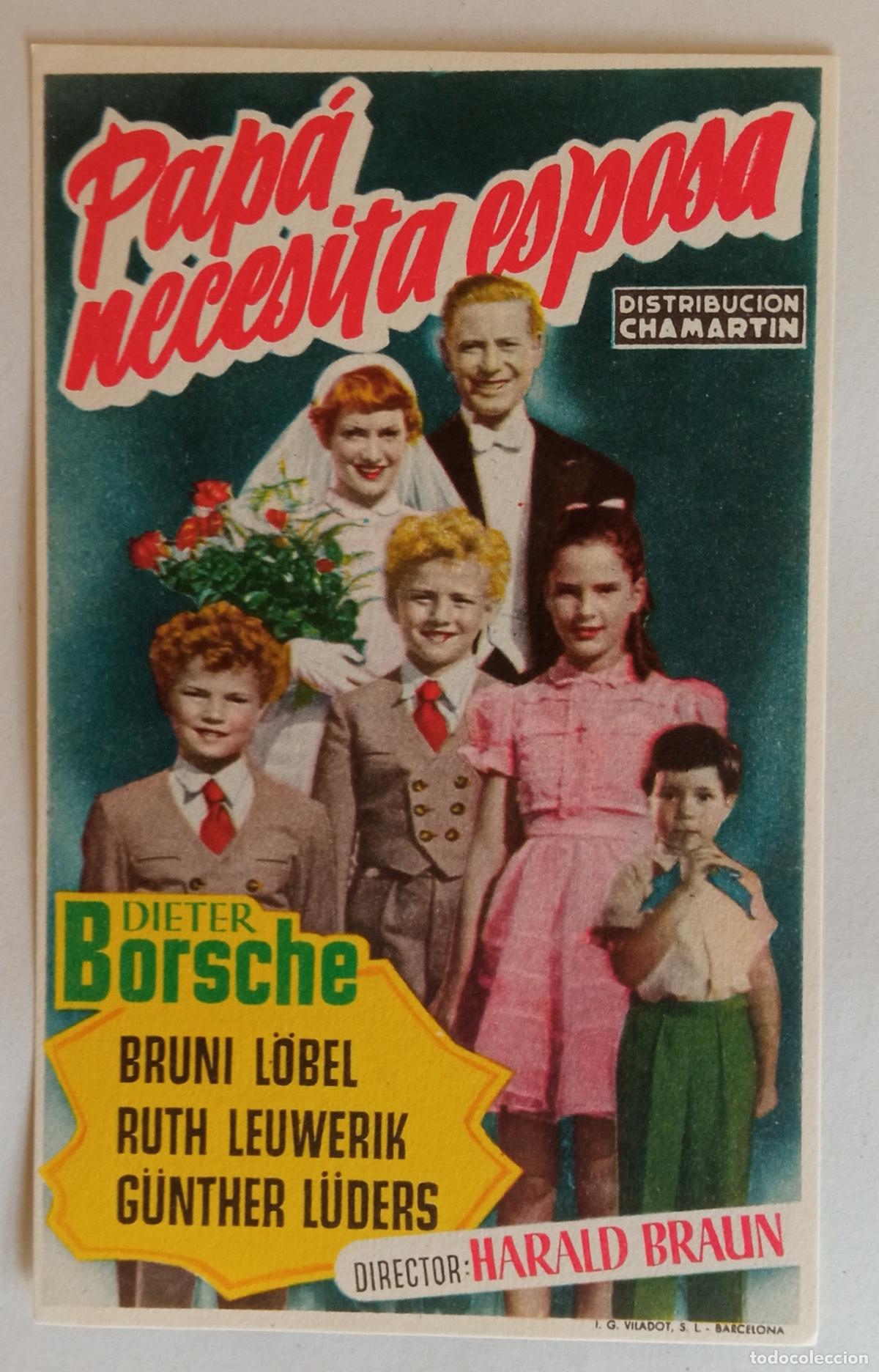 Cine: PROGRAMA DE CINE. DIETER BORSCHE. PAP&Aacute; NECESITA ESPOSA