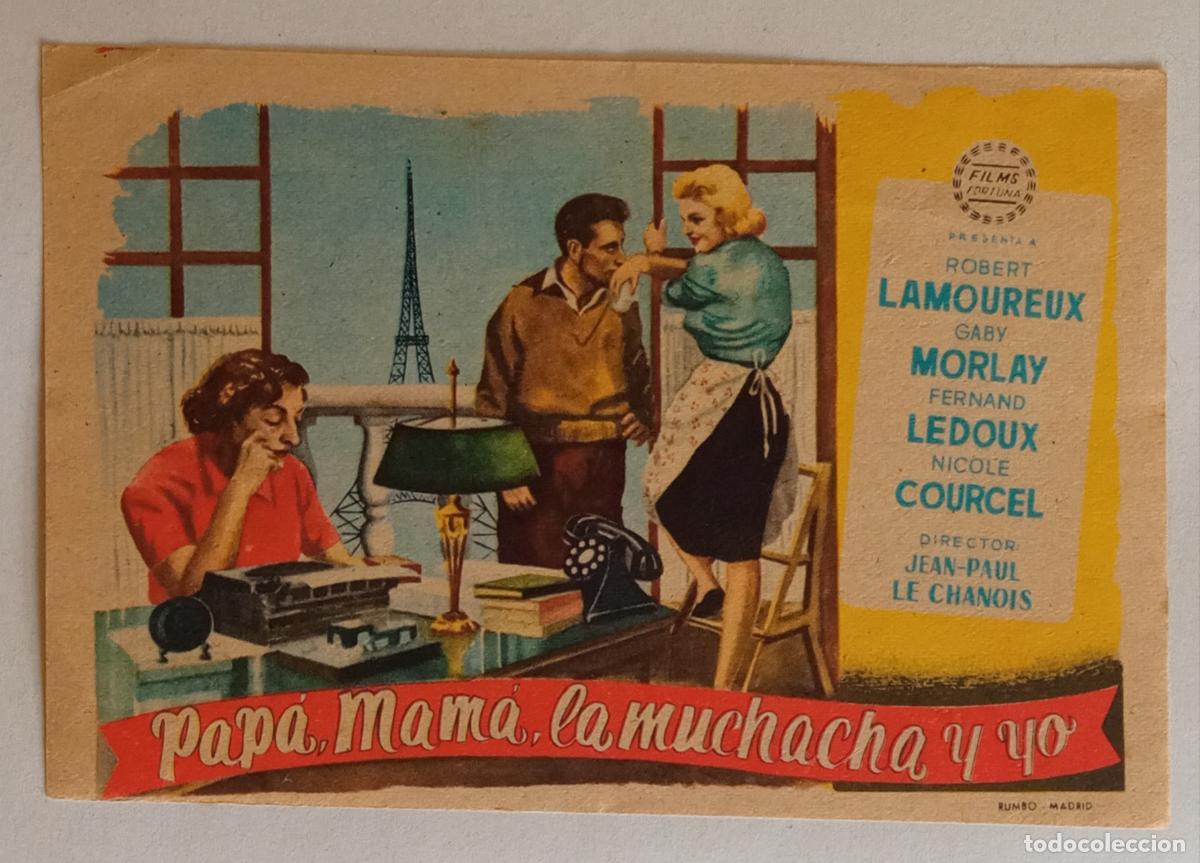 Cine: PROGRAMA DE CINE. ROBERT LAMOUREUX. PAP&Aacute;, MAM&Aacute;, LA MUCHACHA Y YO