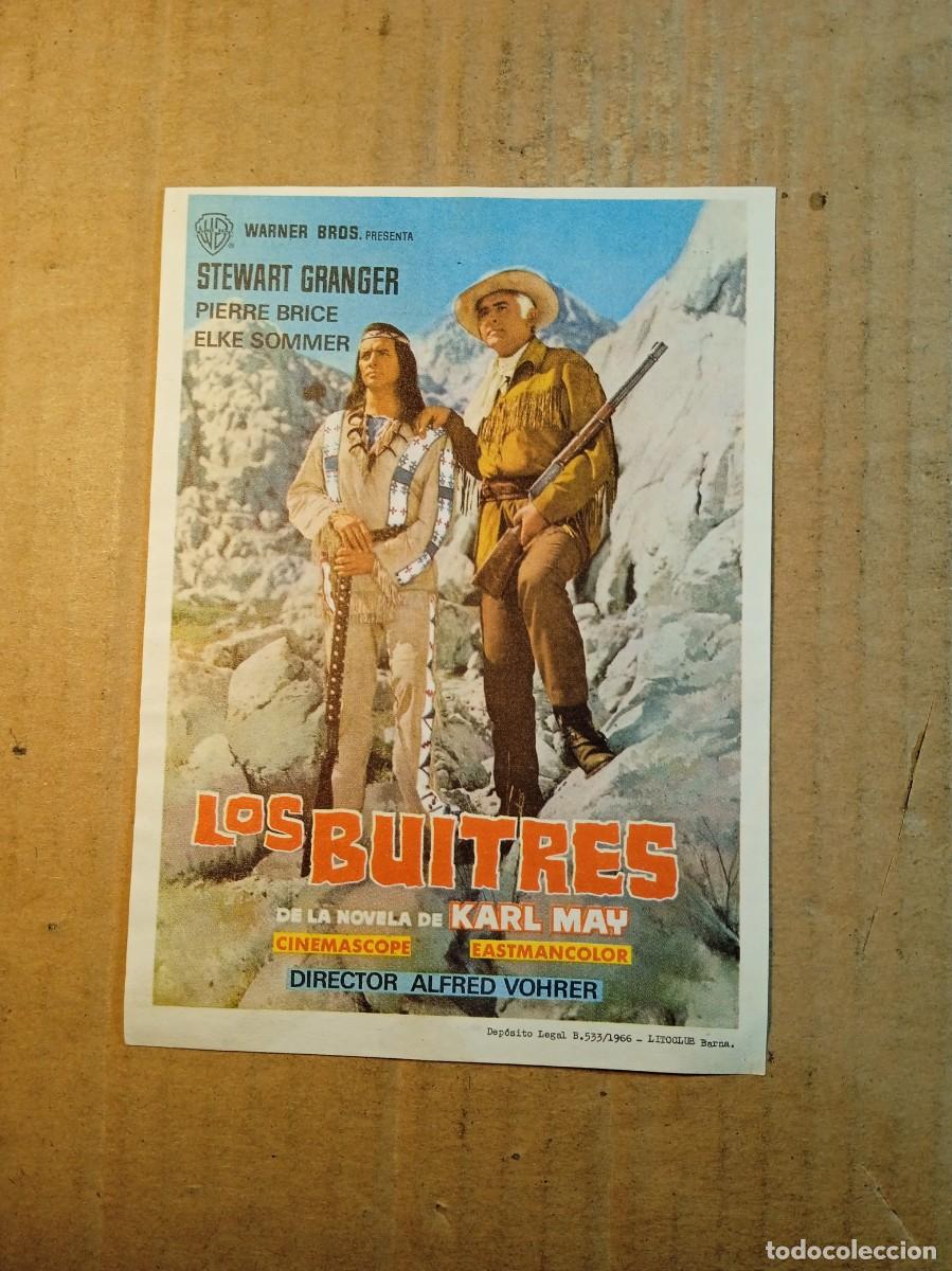 Cine: FOLLETO DE MANO CON PUBLICIDAD LOS BUITRES