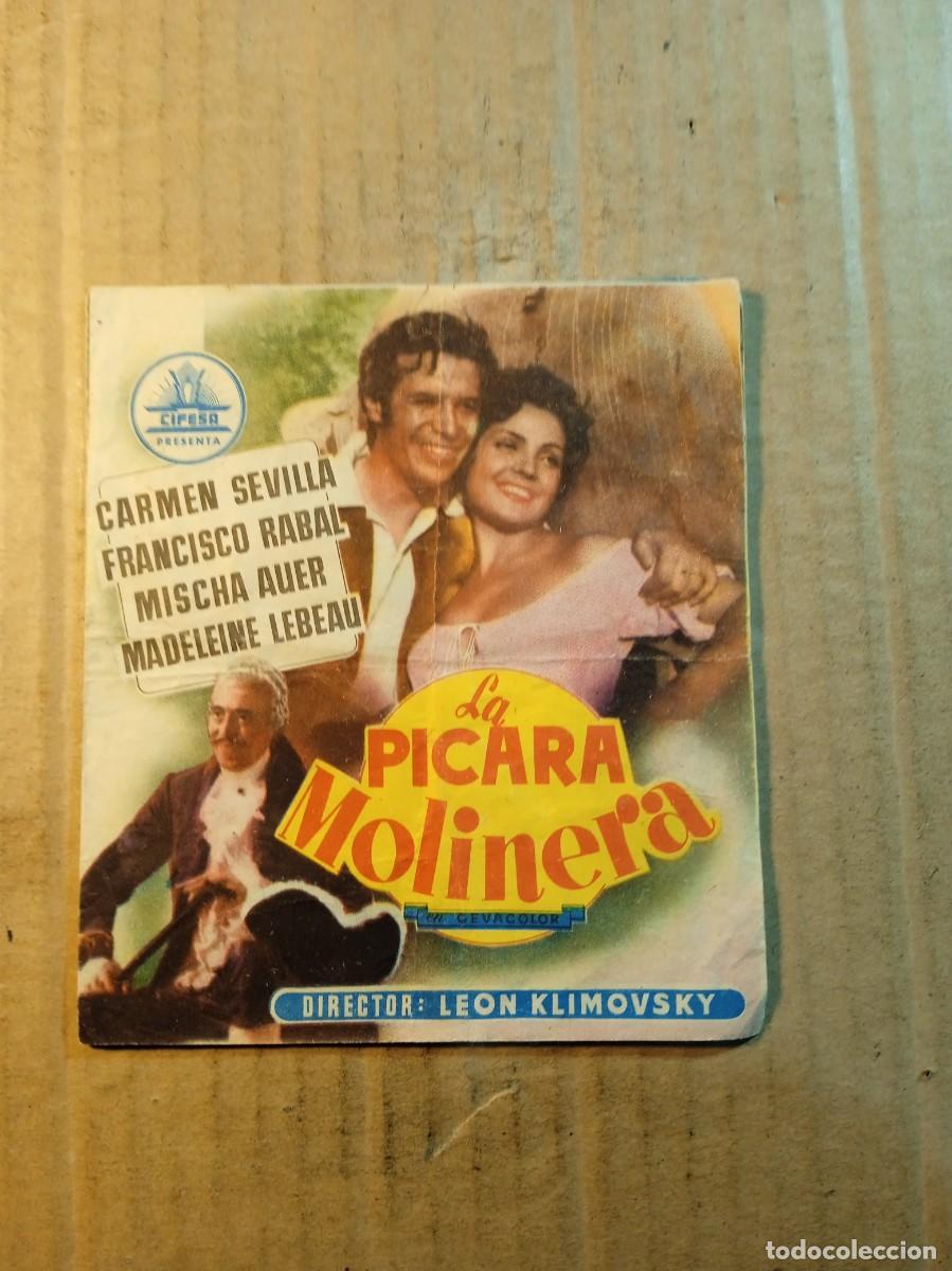 Cine: FOLLETO DE MANO DOBLE SIN PUBLICIDAD LA PICARA MOLINERA
