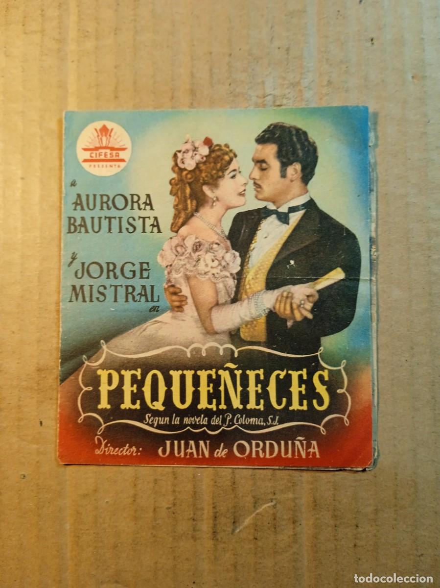 Cine: FOLLETO DE MANO DOBLE SIN PUBLICIDAD PEQUE&Ntilde;ECES