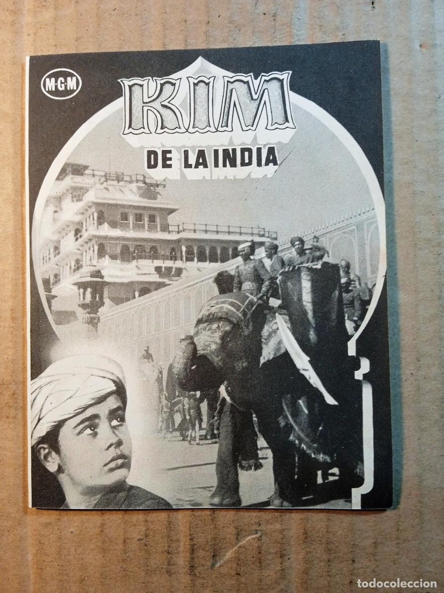 Cine: FOLLETO DE MANO DOBLE SIN PUBLICIDAD KIM DE LA INDIA