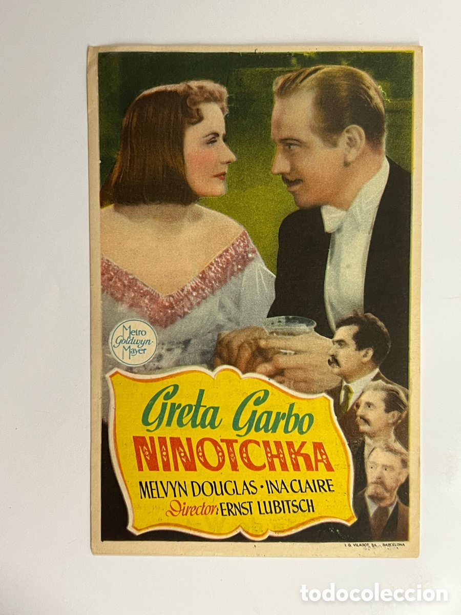 Cine: T&Agrave;RREGA. MAJESTIC CINEMA. GRETA GARBO en Ninotchka.. Folleto Cine (a.1950)