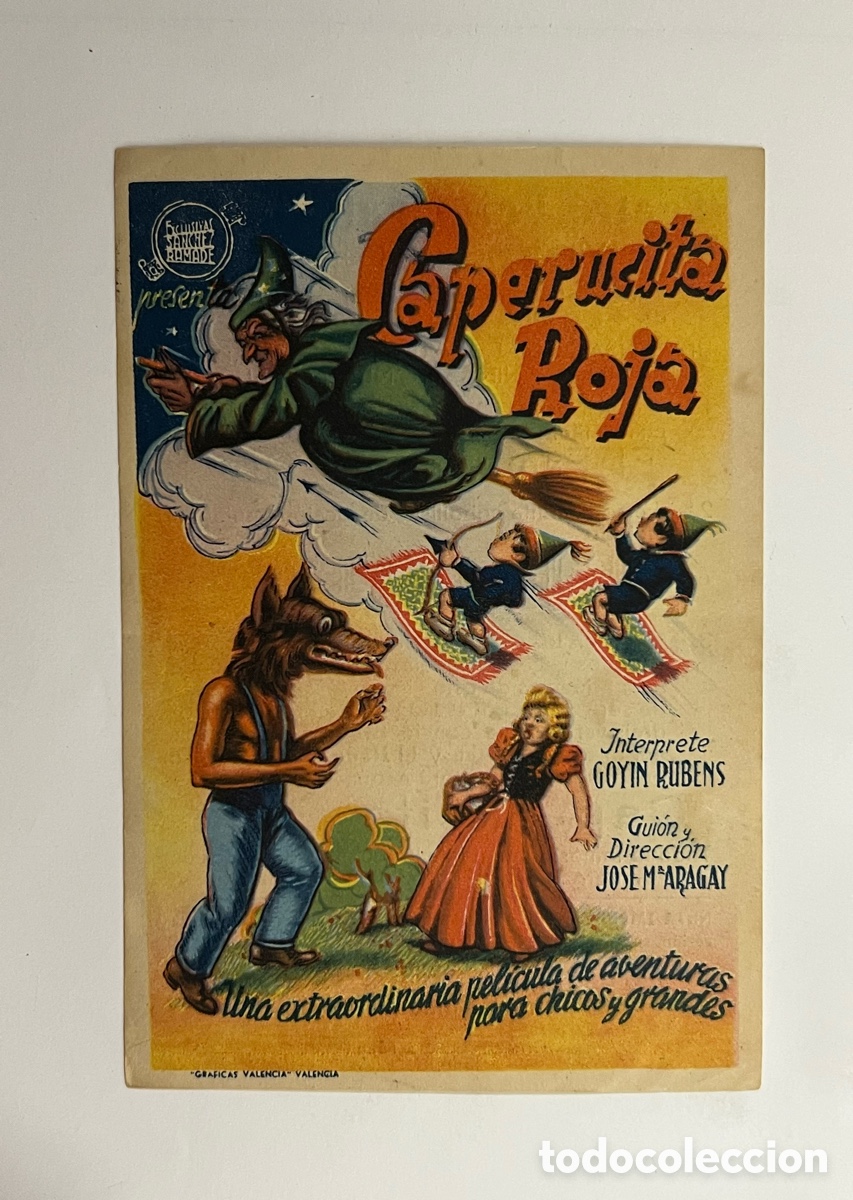 Cine: VILAFRANCA DEL PENEDES. Teatro Principal Cinema. CAPERUCITA ROJA (a.1952)