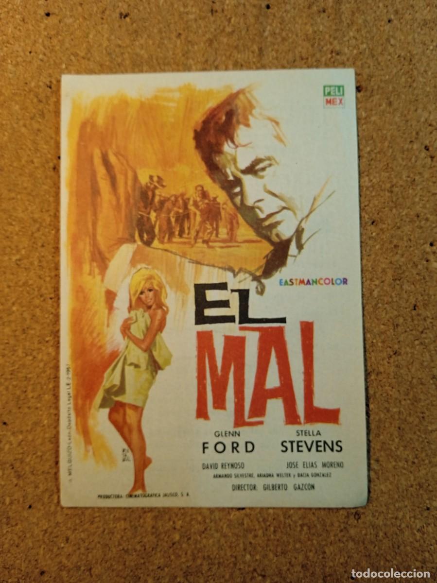 Cine: FOLLETO DE MANO CON PUBLICIDAD EL MAL