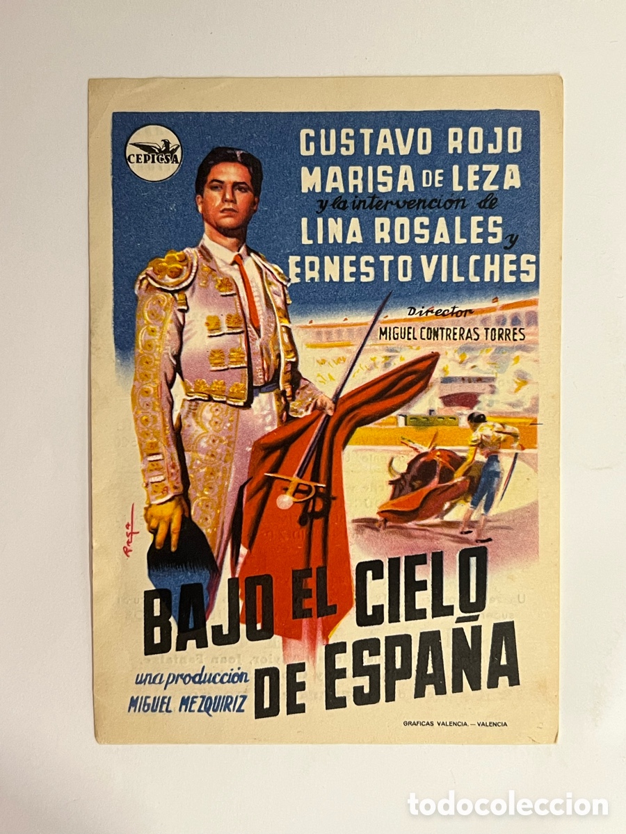Cine: VILAFRANCA DEL PENEDES. Teatro Principal - Cinema. BAJO EL CIELO DE ESPA&Ntilde;A. GUSTAVO ROJO..