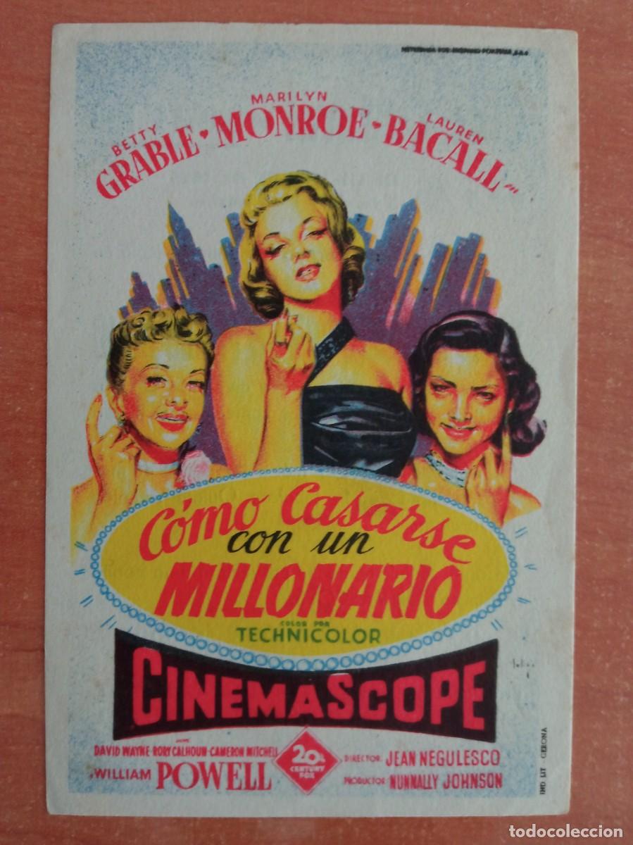 Cine: COMO CASARSE CON UN MILLONARIO, MARILYN MONROE, SOLIG&Oacute;, CINE CULTURAL, CASTELL&Oacute;N DE RUGAT, VALENCIA