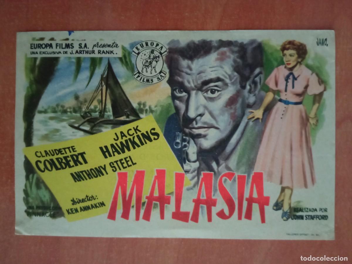 Cine: MALASIA, CLAUDETTE COLBERT, CINE KURSAAL