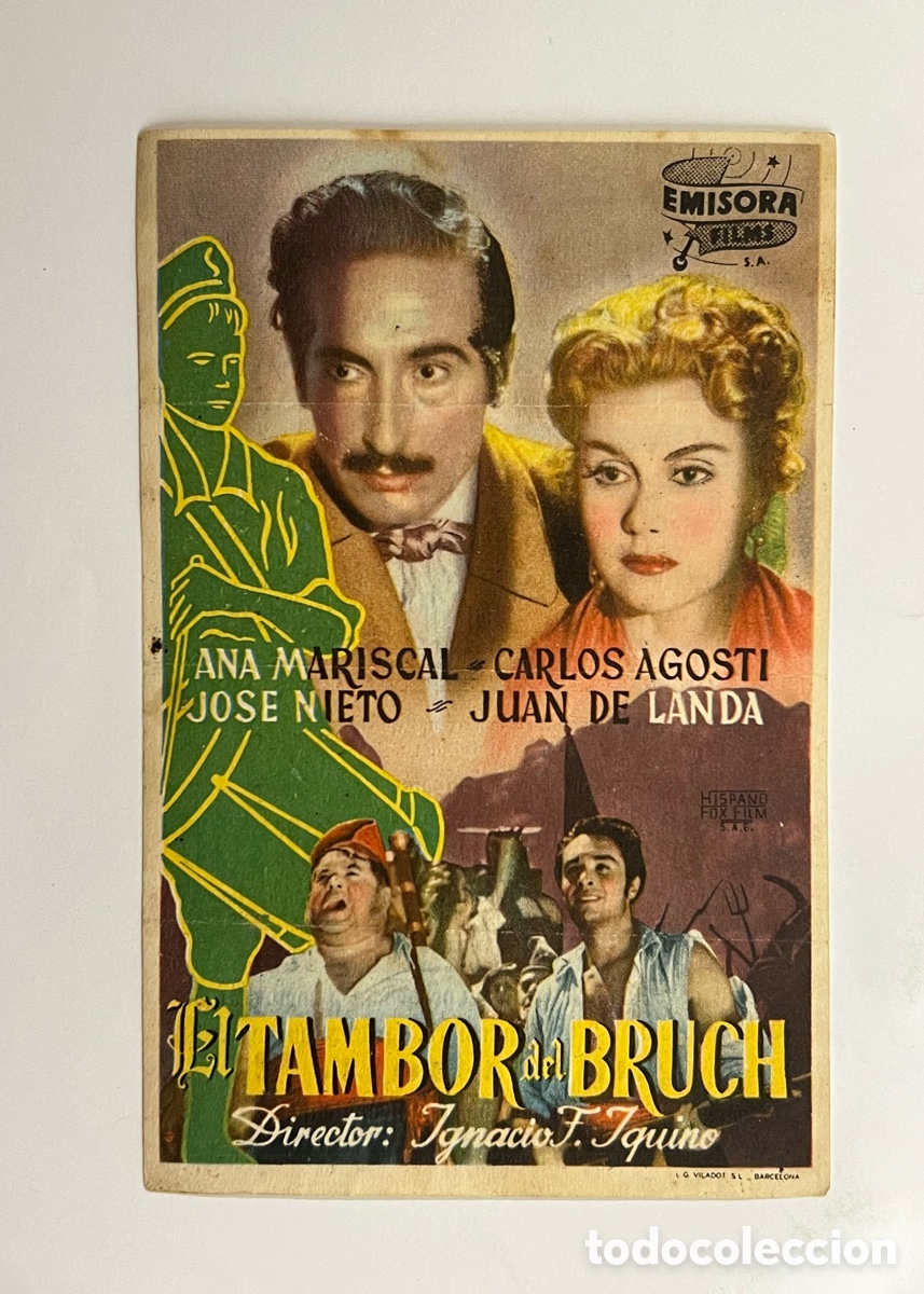 Cine: VILAFRANCA DEL PENEDES. Teatro Principal. Programa EL TAMBOR DEL BRUCH (a.1948)
