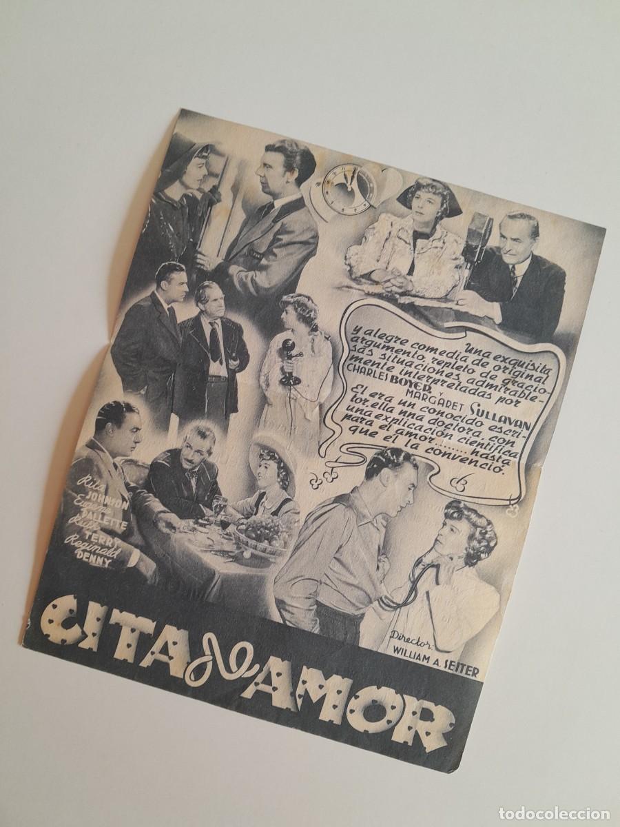 Cine: PROGRAMA DE CINE CITA DE AMOR (COLISEUM, 1941) - Foto 2