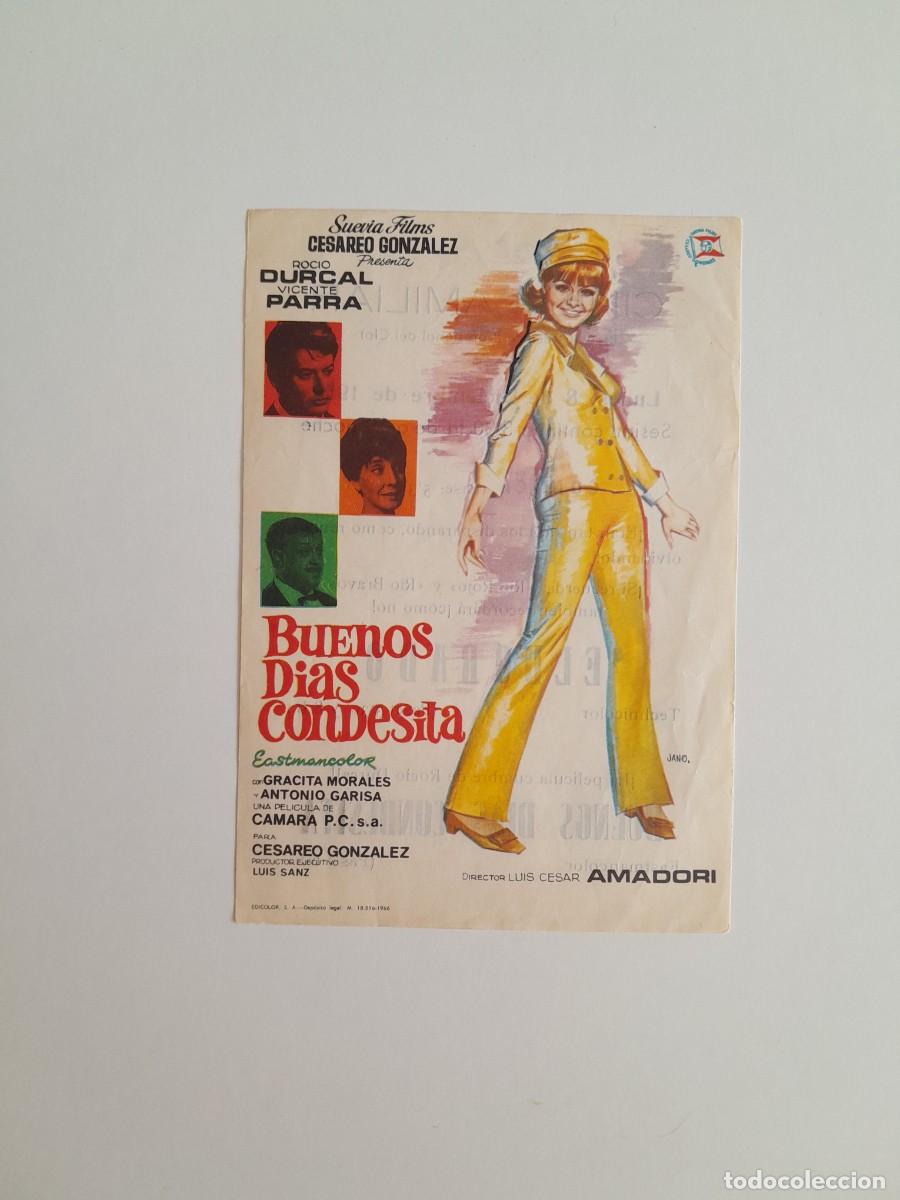 Cine: PROGRAMA DE CINE BUENOS D&Iacute;AS CONDESITA, ROC&Iacute;O D&Uacute;RCAL (CINE FAMILIAR EL CLOT BARCELONA, 1969)