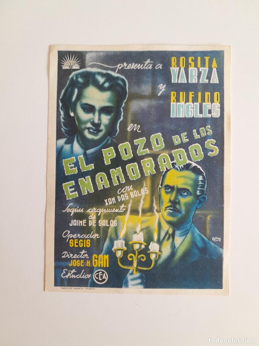 Cine: PROGRAMA DE CINE EL POZO DE LOS ENAMORADOS (CINE CAPITOL, 1945)