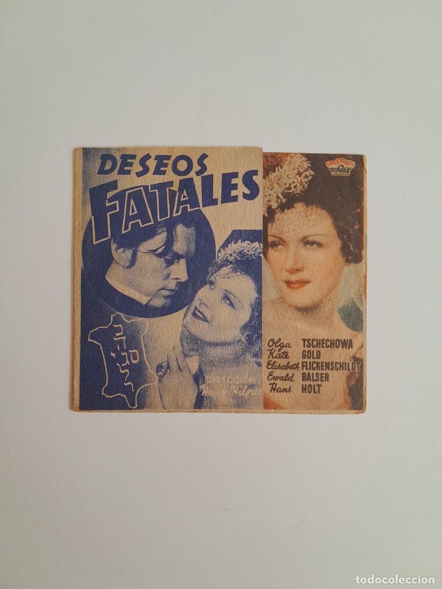 Cine: PROGRAMA DE CINE DESEOS FATALES (c.1940)