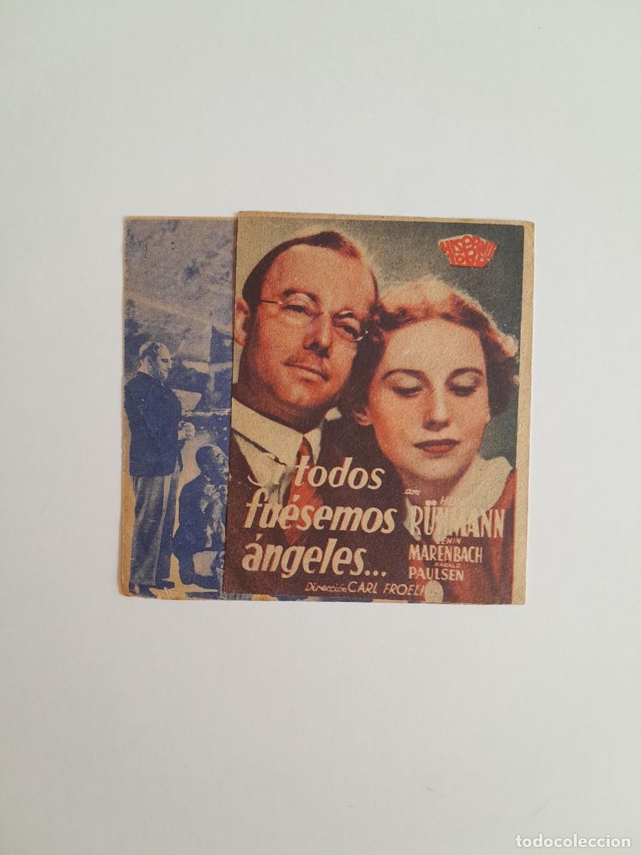 Cine: PROGRAMA DE CINE SI TODOS FU&Eacute;SEMOS &Aacute;NGELES (c.1940)