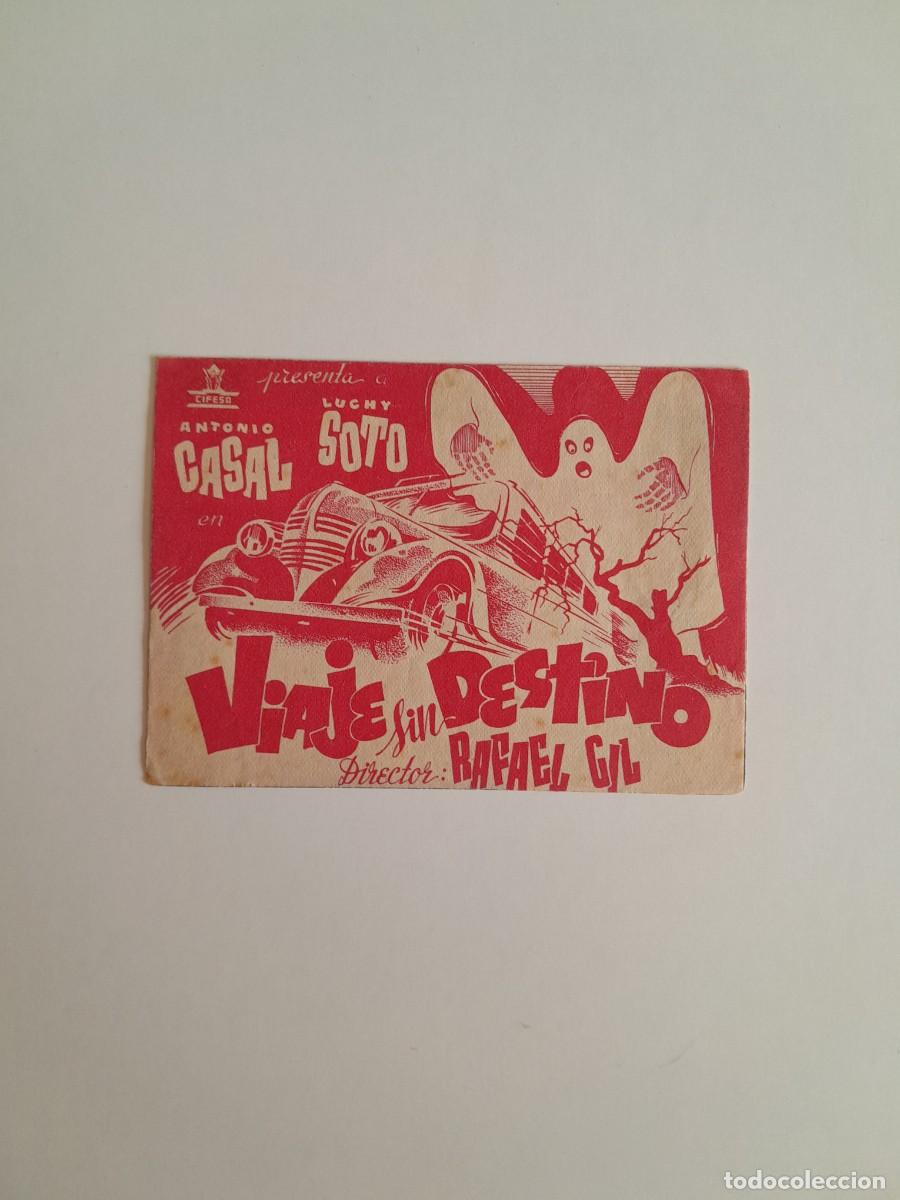 Cine: PROGRAMA DE CINE VIAJE SIN DESTINO (CASINO DE GAV&Agrave;, 1942)