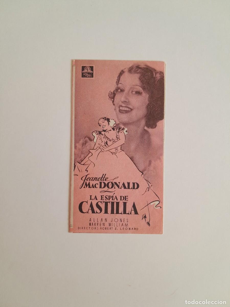 Cine: PROGRAMA DE CINE LA ESP&Iacute;A DE CASTILLA (CINEMA PROYECCIONES, 1942)