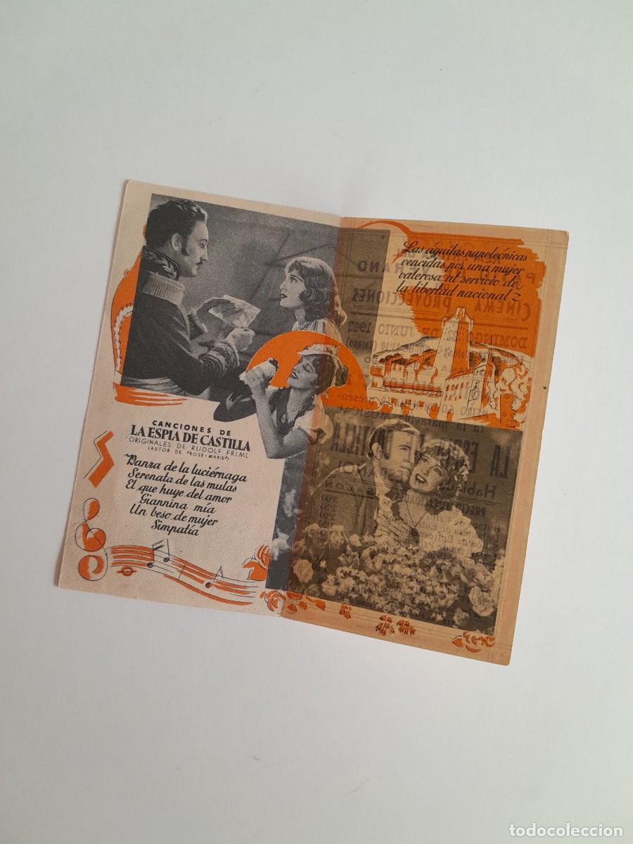 Cine: PROGRAMA DE CINE LA ESP&Iacute;A DE CASTILLA (CINEMA PROYECCIONES, 1942) - Foto 2