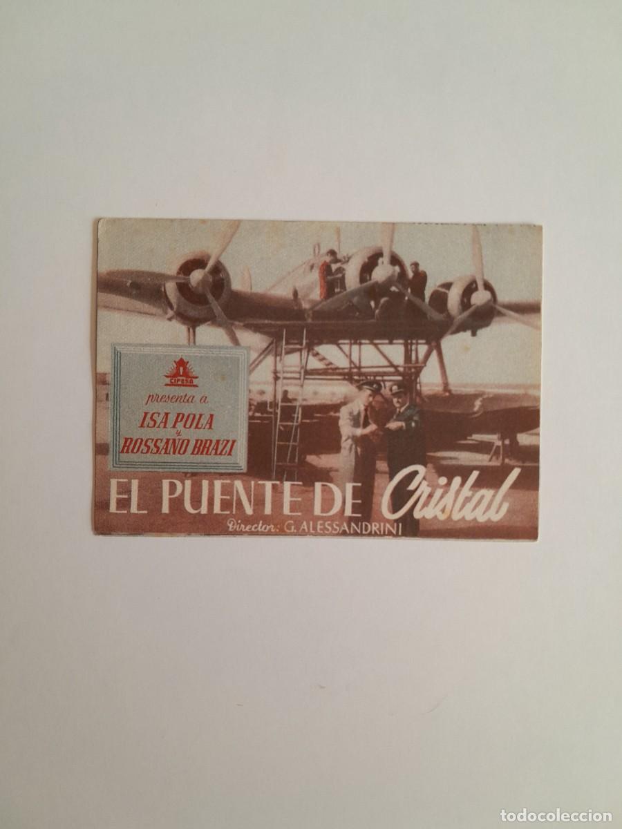 Cine: PROGRAMA DE CINE EL PUENTE DE CRISTAL (1940)