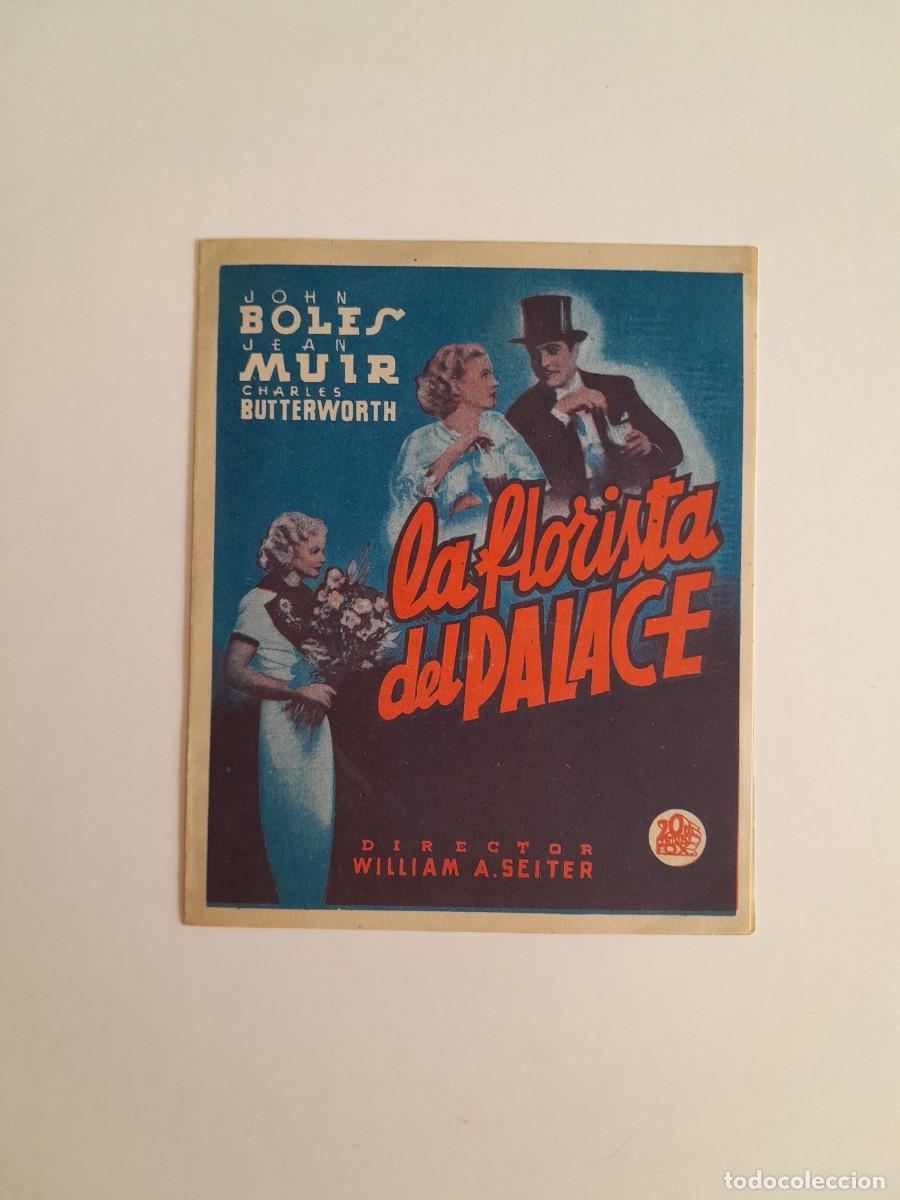 Cine: PROGRAMA DE CINE LA FLORISTA DEL PALACE (c.1940)