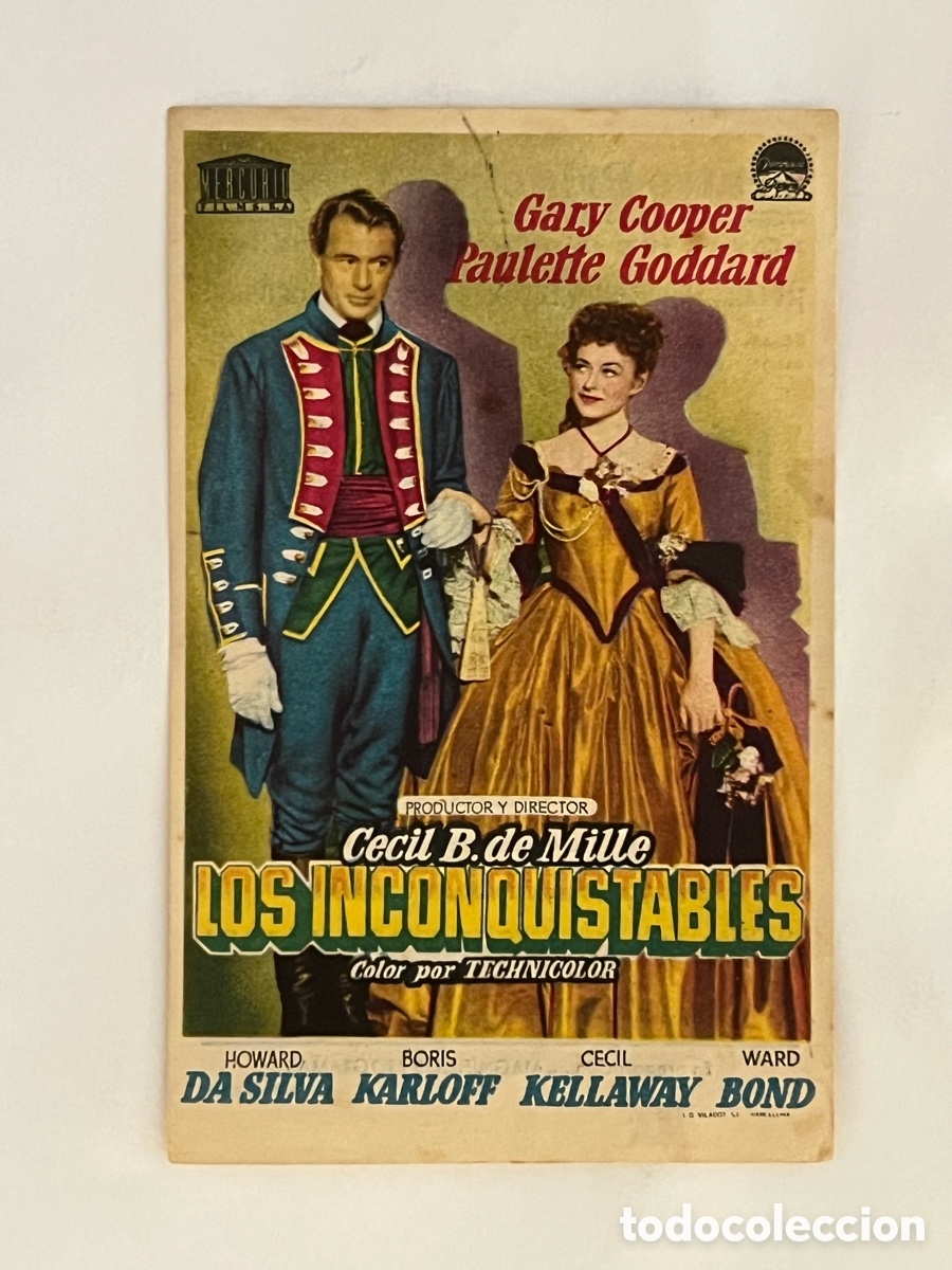 Cine: VILAFRANCA DEL PENEDES. Teatro Principal Cinema. Los inconquistables, con Gary Cooper