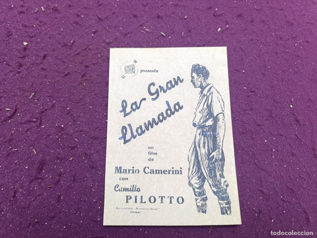 Cine: Folleto de Mano de Cine, La Gran Llamada