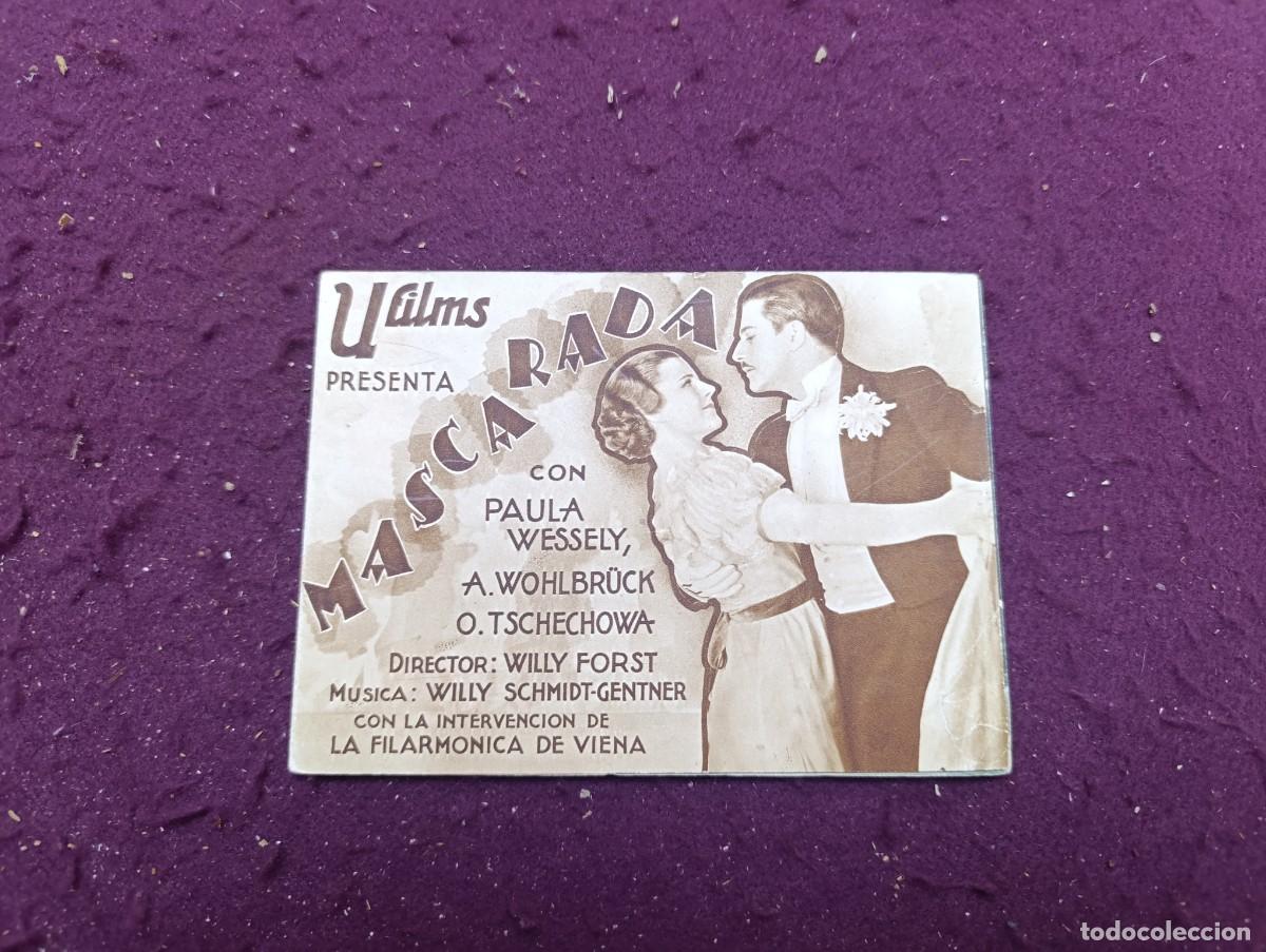 Cine: Folleto de Mano de Cine, Mascarada