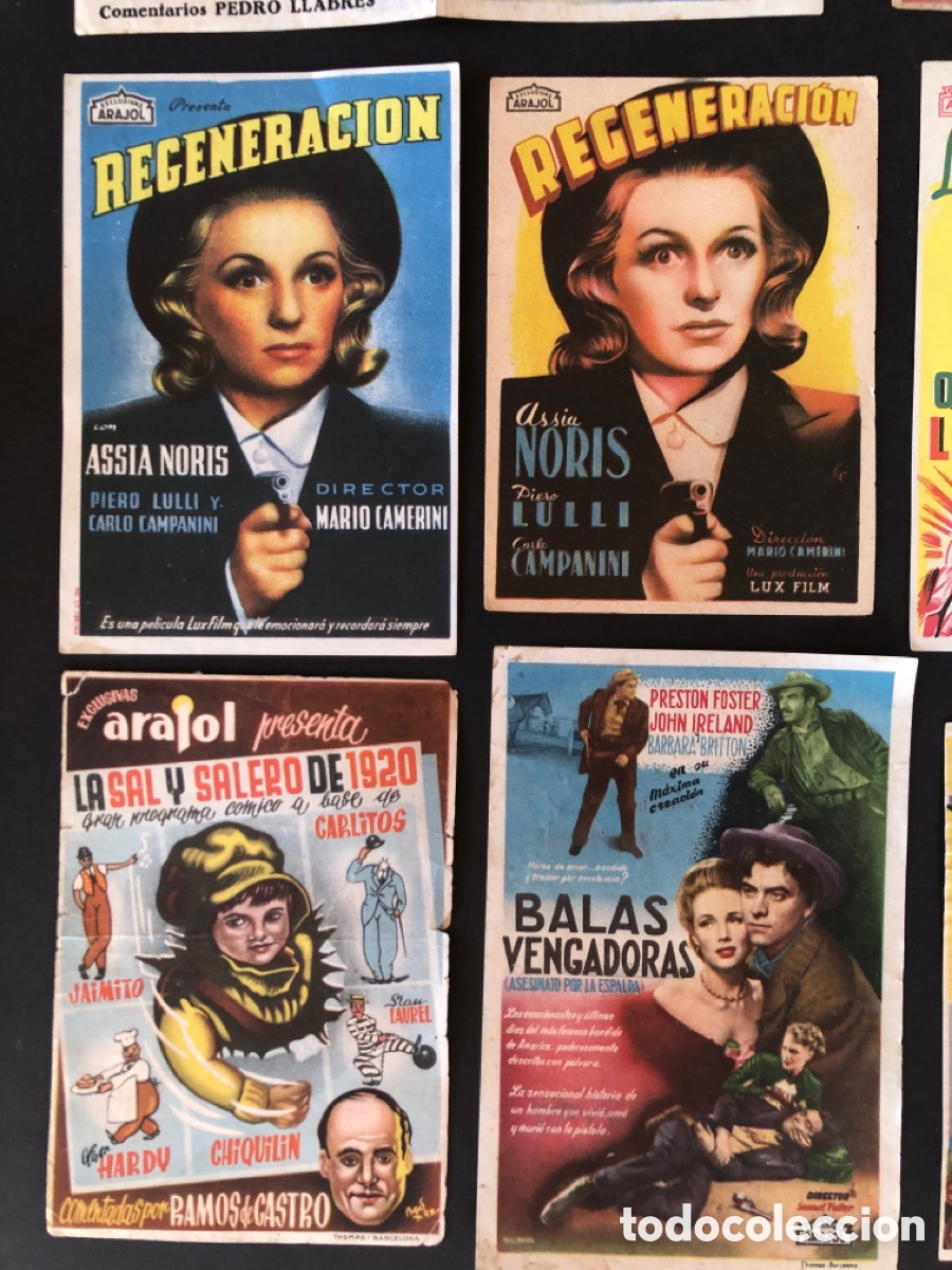 Cine: LOTE DE ONCE PROGRAMAS DE CINE - ARAJOL - - Foto 4